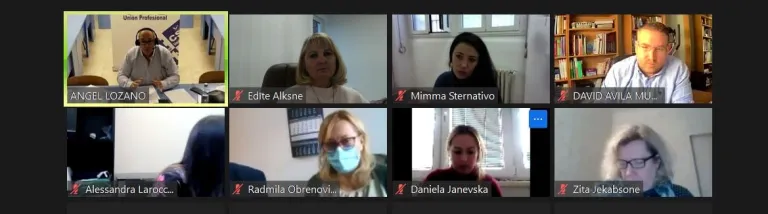 Projektu partneri tiekas un diskutē
